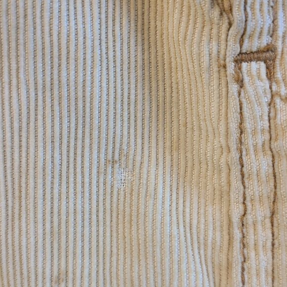Vintage Y2K Corduroy Jacket Tan Made in Hong Kong Pockets Retro Distressed L - Picture 8 of 9